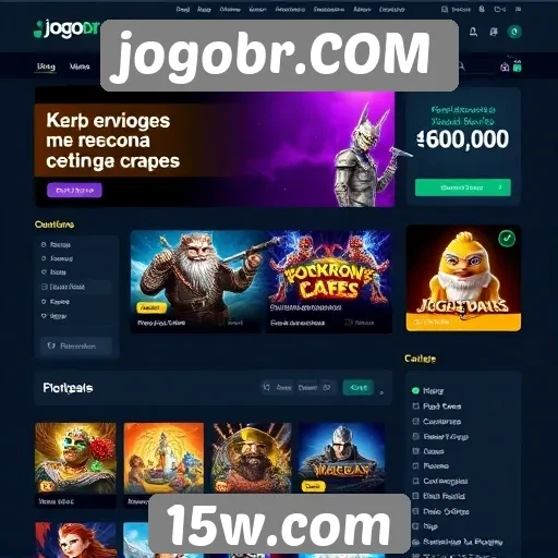 Análise da interface do site jogobr.COM